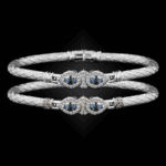 305 Blue Topaz Caerleon two La Pera Bangle Bracelet Builder