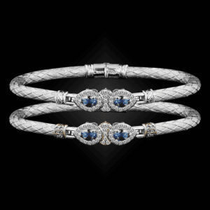 305 Blue Topaz Caerleon two La Pera Bangle Bracelet Builder