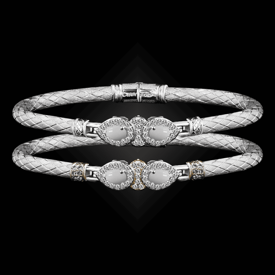 305 Mother of Pearl Caerleon two La Pera Bangle Bracelet Builder
