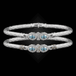 305 Sky Topaz Caerleon two La Pera Bangle Bracelet Builder