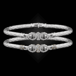 305 White Topaz Caerleon two La Pera Bangle Bracelet Builder