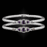 306 Amethyst Caerleon two Cuscino Bangle Bracelet Builder