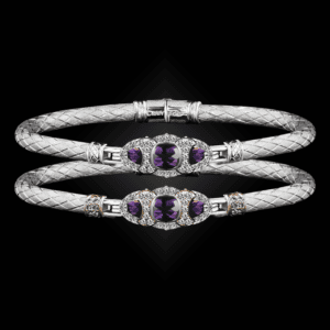 306 Amethyst Caerleon two Cuscino Bangle Bracelet Builder