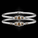 306 Citrine Caerleon two Cuscino Bangle Bracelet Builder