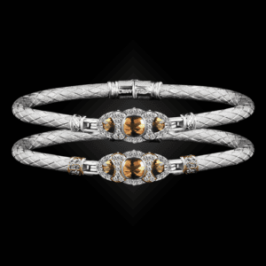 306 Citrine Caerleon two Cuscino Bangle Bracelet Builder