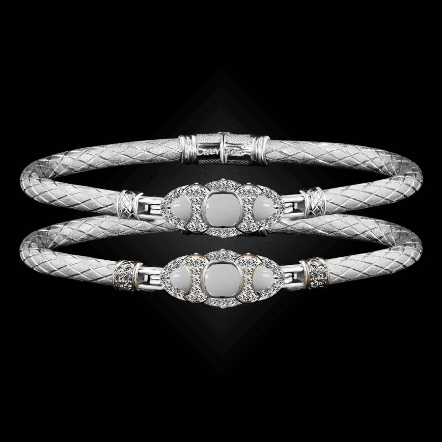 306 Mother of Pearl Caerleon two Cuscino Bangle Bracelet Builder