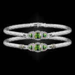 306 Peridot Caerleon two Cuscino Bangle Bracelet Builder