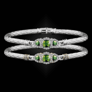 306 Peridot Caerleon two Cuscino Bangle Bracelet Builder