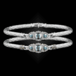 306 Sky Topaz Caerleon two Cuscino Bangle Bracelet Builder