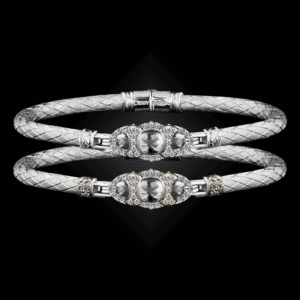 306 White Topaz Caerleon two Cuscino Bangle Bracelet Builder