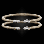 203 Diamond Milanese Vermeil Natura Cuff Bracelet Builder