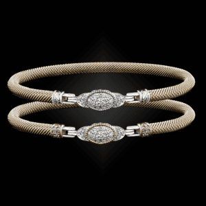 301 Diamond Milanese Vermeil Elegante Bangle Bracelet Builder