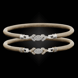 304 Diamond Milanese Vermeil Marchesa Bangle Bracelet Builder