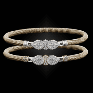 305 Diamond Milanese Vermeil La Pera Bangle Bracelet Builder