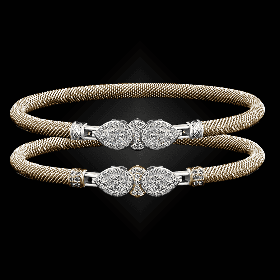 305 Diamond Milanese Vermeil La Pera Bangle Bracelet Builder